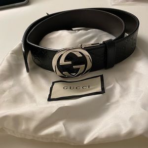GRT CND Gucci Belt reversible GG print black/brwn